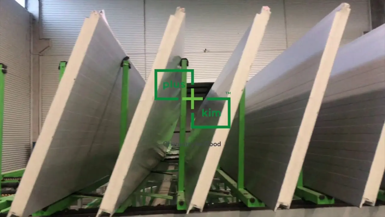 Continuous panel production line