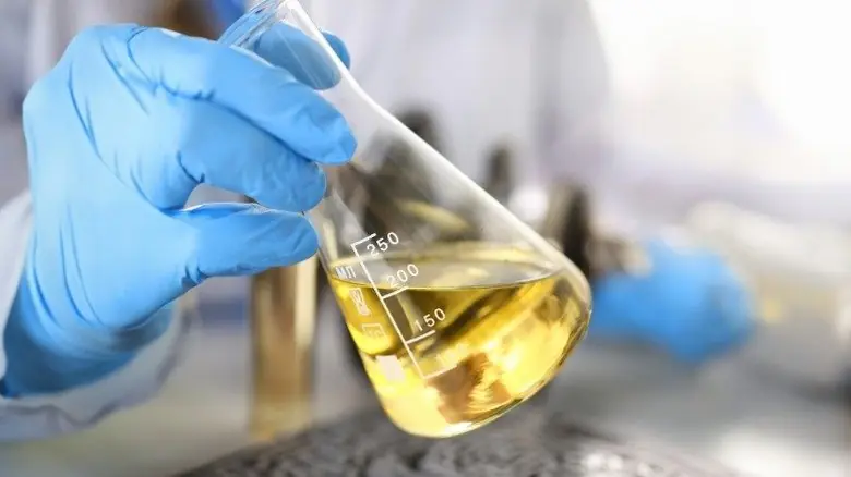 Polyol sample in the laboratory